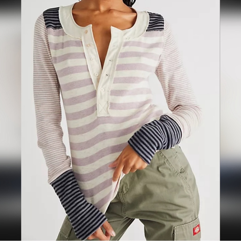 Free People We The Free Give Me Stripes Top
